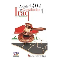 Article 140 Of The Constitution Of Iraq - Mehmet Şu¨kru¨ Güzel - Sonçağ Yayınları