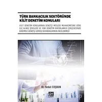 Türk Bankacılık Sektöründe Kilit Denetim Konuları - Sedat Coşkun - Gazi Kitabevi