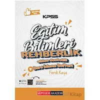 KPSS Eğitim Bilimleri Rehberlik ve Özel Eğitim Ders İzleme Defteri