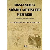 Osmanlıca Müsiki Metinleri Rehberi - Mehmet Sait Halim Gençoğlu - Gece Kitaplığı