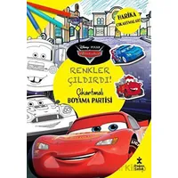 Disney Pixar Arabalar - Renkler Çıldırdı! Çıkartmalı Boyama Partisi - Kolektif - Doğan Çocuk