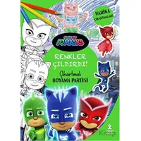 Pjmasks - Renkler Çıldırdı! Çıkartmalı Boyama Partisi - Kolektif - Doğan Çocuk