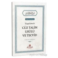 Uygulamalı Cüz Talim Usulü Ve Tecvid - Sümeyye Sarıkaya - Ahıska Yayınevi
