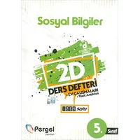 5.Sınıf Sosyal Bilgiler 2D Ders Defteri Ev Çalışmaları Pergel Yayınları