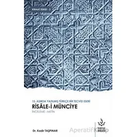 Risale-i Münciye - Kadir Taşpınar - Nizamiye Akademi Yayınları