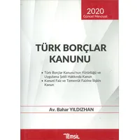 Türk Borçlar Kanunu (2020 Güncel Mevzuat) - Bahar Yıldızhan - Temsil Kitap