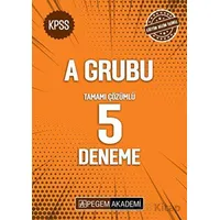 KPSS A Grubu Tamamı Çözümlü 5 Deneme - Kolektif - Pegem Akademi Yayıncılık