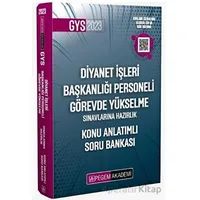 2025 Diyanet İşleri Başkanlığı Personeli Görevde Yükselme Sınavlarına Hazırlık Konu Anlatımlı Soru B