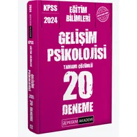 2024 KPSS Eğitim Bilimleri Gelişim Psikolojisi 20 Deneme - Kolektif - Pegem Akademi Yayıncılık