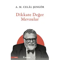Dikkate Değer Mevzular - A. M. Celal Şengör - İnkılap Kitabevi