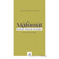 Malumat - Mustafa Bilal Öztürk - Fecr Yayınları