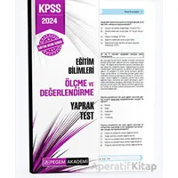 2024 KPSS Eğitim Bilimleri Ölçme ve Değerlendirme Yaprak Test - Kolektif - Pegem Akademi Yayıncılık