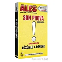 ALES Son Prova 4 Çözümlü Deneme - Kolektif - Tasarı Eğitim Yayınları