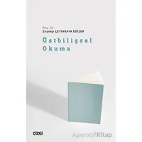 Üstbilişsel Okuma - Zeynep Çetinkaya Edizer - Çizgi Kitabevi Yayınları