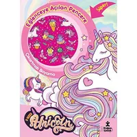 I Love Unicorn Eğlenceye Açılan Pencere Çıkartmalı Boyama Kitabı - Kolektif - Doğan Çocuk