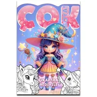 Çok Boya! - Çıkartmalı Dev Boyama Kitabı: Sihir - Kolektif - Doğan Çocuk