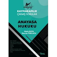 İmtiyaz Kaymakamlık Çıkmış Sorular Anayasa Hukuku - Devrim Toklucu - Temsil Kitap