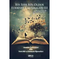 Bir İdik Bin Olduk Edebiyat Çalışmaları Şiirler - Kolektif - Gece Kitaplığı