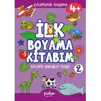 Çıkartmalı İlk Boyama Kitabım - 2 (4+ Yaş) - Buçe Dayı - Pinokyo Yayınları