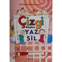 Çizgi Kitabım Yaz Sil (Mavi - Pembe renk seçeneği ile) - Kolektif - Yuva Yayınları