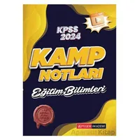 2024 KPSS Eğitim Bilimleri Kamp Notları - Kolektif - Pegem Akademi Yayıncılık