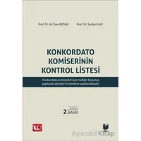 Konkordato Komiserinin Kontrol Listesi - Serdar Kale - Adalet Yayınevi