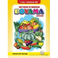 Meyveler ve Sebzeler Boyama Kitabı - Kolektif - Gülbey Yayınları