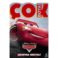 Dısney Arabalar Çok Boya! Çıkartmalı Dev Boyama Kitabı - Kolektif - Doğan Çocuk