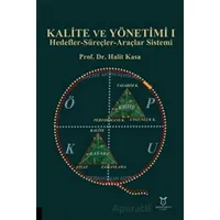 Kalite ve Yönetimi I - Hedefler-Süreçler-Araçlar Sistemi - Halit Kasa - Akademisyen Kitabevi