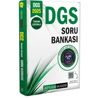 2025 DGS Tamamı Çözümlü Soru Bankası Pegem Akademi