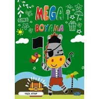 Mega Boyama-Yeşil Kitap - Kolektif - Parıltı Yayınları