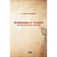 Kanunname-i Osmani - Onur Yıldırım - Gece Kitaplığı