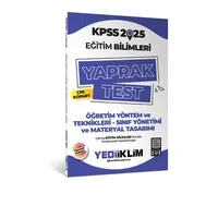 Yediiklim 2025 KPSS Eğitim Bilimleri Öğretim Yöntem ve Teknikleri Çek Kopart Yaprak Test