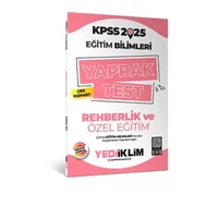 Yediiklim Yayınları 2025 KPSS Eğitim Bilimleri Rehberlik ve Özel Eğitim Çek Kopart Yaprak Test