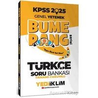 Yediiklim Yayınları 2025 KPSS Genel Yetenek Bumerang Türkçe Tamamı Çözümlü Soru Bankası