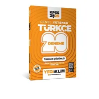 Yediiklim 2025 KPSS Genel Yetenek Türkçe Tamamı Çözümlü 20 Deneme