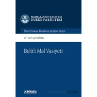 Belirli Mal Vasiyeti - Ekin Şentürk - On İki Levha Yayınları