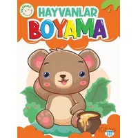 Eğlenceli Hayvanlar Boyama - Kolektif - Dokuz Çocuk