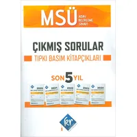 MSÜ Çıkmış Sorular Son 5 Yıl Tıpkı Basım Fasikülleri KR Akademi