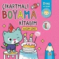 Çıkartmalı Boyama Kitabım - Doğum Günü - Kolektif - 0-6 Yaş Yayınları