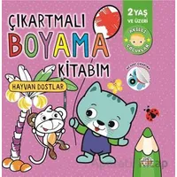 Çıkartmalı Boyama Kitabım-hayvan Dostlar - Kolektif - 0-6 Yaş Yayınları
