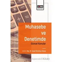 Muhasebe ve Denetimde Güncel Konular - Kolektif - Eğitim Yayınevi - Bilimsel Eserler