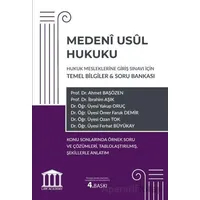 Medeni Usul Hukuku - Hukuk Mesleklerine Giriş Sınavı İçin Temel Bilgiler ve Soru Bankası