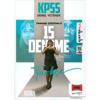 2025 KPSS Türkçe Çözümlü 15 Deneme Yargı Yayınevi