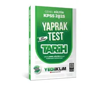 Yediiklim 2025 KPSS Genel Kültür Tarih Çek Kopart Yaprak Test