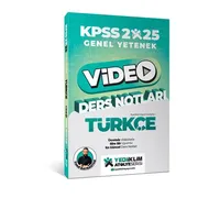Yediiklim 2025 KPSS Genel Yetenek Atölye Serisi Türkçe Video Ders Notları