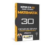 Yediiklim 2025 KPSS Atölye Serisi Matematik Video Çözümlü 30 Deneme Sınavı