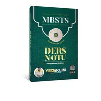 Yediiklim Yayınları 2025 MBSTS Konu Anlatımlı Ders Notu