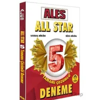ALES All Star 5 Çözümlü Deneme - Kolektif - Tasarı Eğitim Yayınları