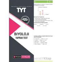 TYT Biyoloji Yaprak Test - Kolektif - Pegem Akademi Yayıncılık
